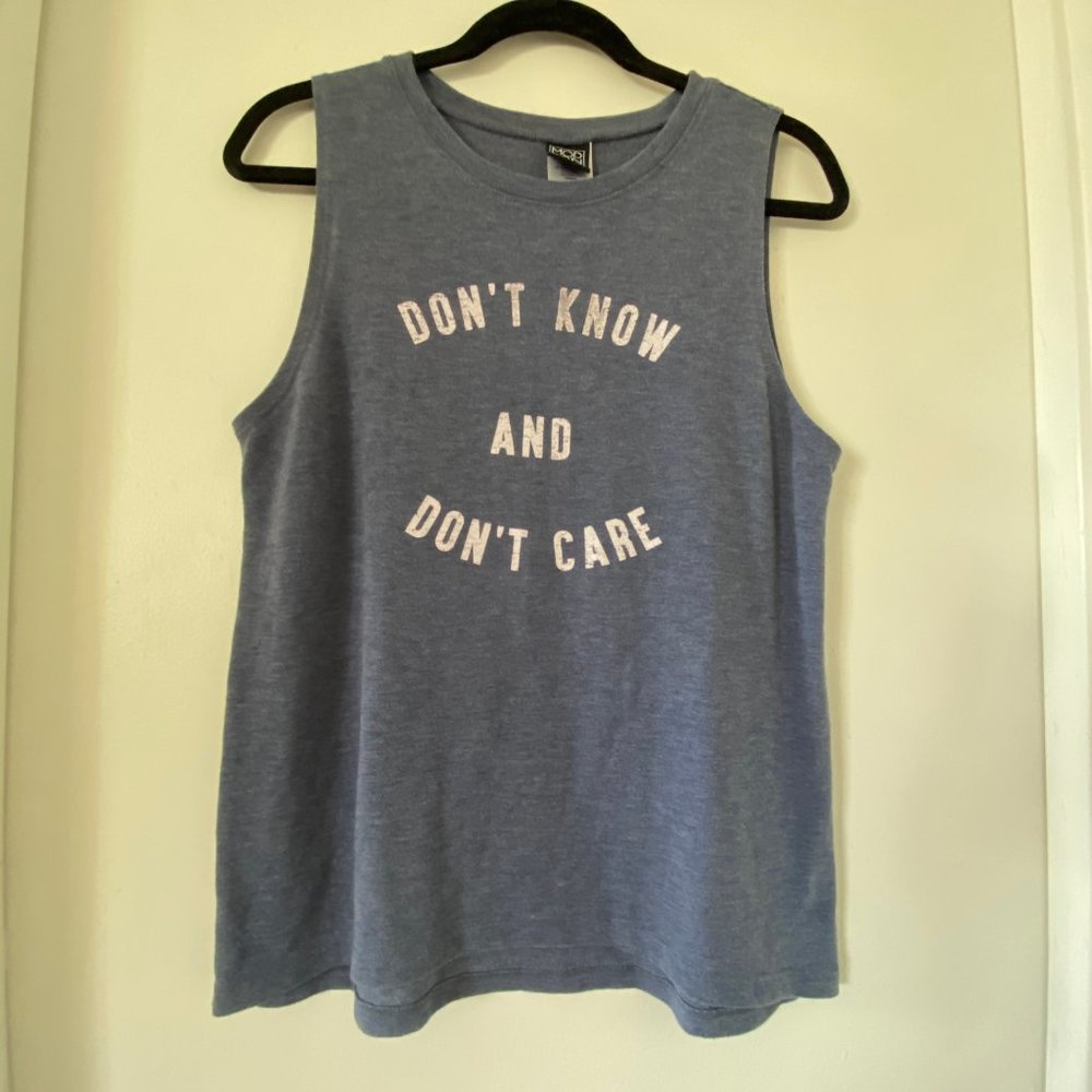 Modern Lux "Don't Know Don't Care" Tank Top